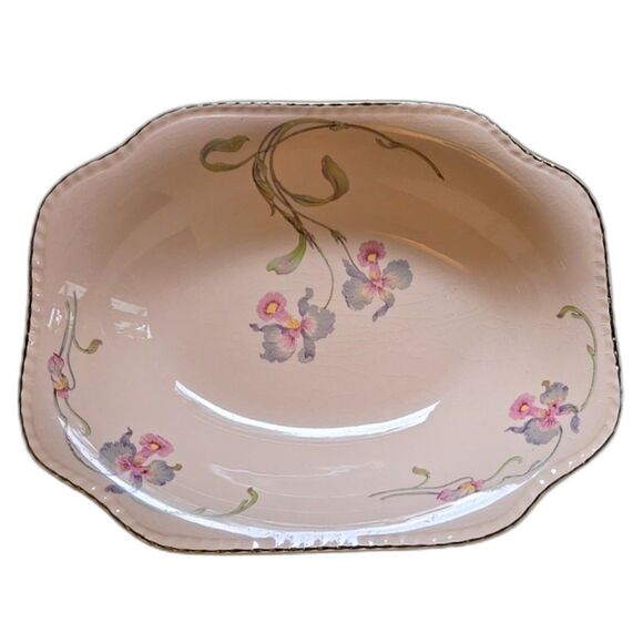 Steubenville Rose Dawn Lot Includes: Dinner Plates, Bowls, Cups & Serving Dish - Picture 4 of 5